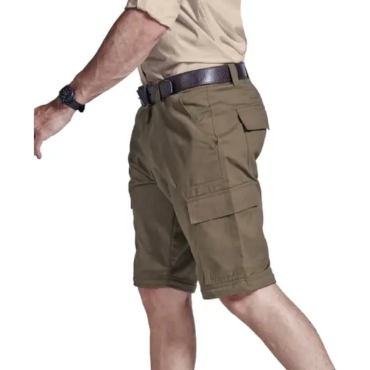 Mens Oliver Zip Off Cargo Pants Close Up Shorts